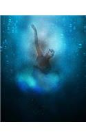 Ballerina Under Water Notebook with 400 Blank Pages