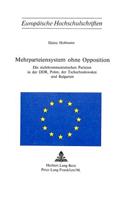 Mehrparteiensystem Ohne Opposition