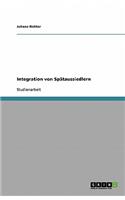 Integration von Spätaussiedlern: (German)