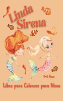 Linda Sirena Libro para Colorear para Niños