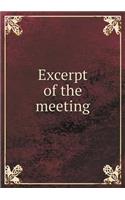 Excerpt of the Meeting