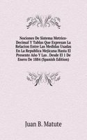 Nociones De Sistema Metrico-Decimal Y Tablas Que Expresan La Relacion Entre Las Medidas Usadas En La Republica Mejicana Hasta El Presente Ano Y Las . Desde El 1 De Enero De 1884 (Spanish Edition)
