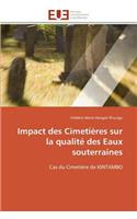 Impact Des Cimeti�res Sur La Qualit� Des Eaux Souterraines