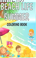 beach life summer coloring book