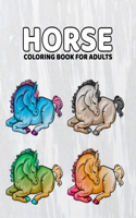 Horse Coloring Book For Adults