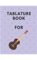 Tablature Book For Guitar