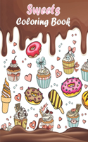Sweets Coloring Book