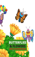 Butterflies and Flowers Adult Coloring Book