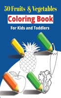 Fruits and Vegetables Coloring Book
