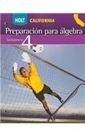 Holt Algebra Readiness: Student Edition (Spanish) Volume 4: Student Edition (Spanish) Volume 4