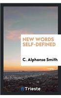 New Words Self-Defined