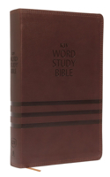 KJV, Word Study Bible, Imitation Leather, Brown, Indexed, Red Letter Edition