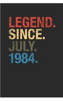 Legend Since July 1984