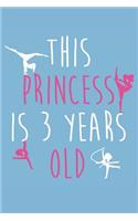 Gymnastics Notebook - 3 Years Old Gymnastics Journal - 3rd Birthday Gift for Gymnast - Gymnastics Diary: Medium College-Ruled Journey Diary, 110 page, Lined, 6x9 (15.2 x 22.9 cm)