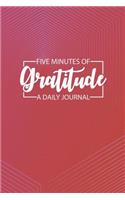 Daily Gratitude Journal 'Modern Orange' - Five Minutes of Gratitude Diary - Happier Life Gratitude Notebook - Positivity Diary