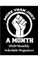 More Than Just A Month 2020 Monthly Schedule Organizer