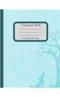 Composition Notebook: Pretty Wide Ruled Paper Notebook Journal (8.5"x 11"). Dogs gifts for girls and boys. Workbook for Teens, Kids, Students, for Home School, College, f