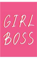 Girl Boss Notebook Journal