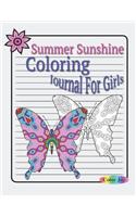 Summer Sunshine Coloring Journal For Girls