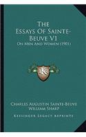 The Essays Of Sainte-Beuve V1: On Men And Women (1901)