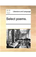 Select poems.: (English)