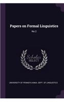 Papers on Formal Linguistics