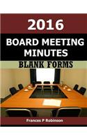 2016 Board Meeting Minutes