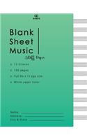 Blank Sheet Music Staff Paper