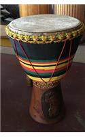 Vintage African Tribal Drum Percussion Instrument Rhythm Journal
