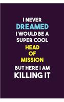 I Never Dreamed I would Be A Super Cool Head of Mission But Here I Am Killing It