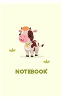 Cute Cow Animal Farm Notebook Birthday Gift