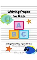 Writing Paper for Kids