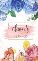 Elaine's Planner: Monthly Planner 3 Years January - December 2020-2022 - Monthly View - Calendar Views Floral Cover - Sunday start