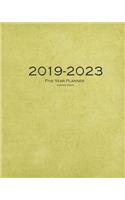 2019-2023 Mustard Green Five Year Planner