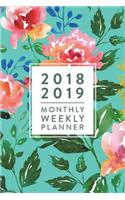 2018 2019 - Monthly Weekly Planner, 18 Month Weekly & Monthly Planner: Vintage Floral, July 2018 - December 2019, 6" x 9"(2018 2019 18-Month Daily Weekly Monthly Planner, Organizer, Agenda and Calendar)