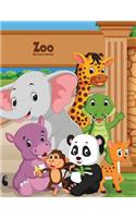 Zoo libro para colorear 1: (1 Zoo)