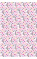 Unicorn Pattern - Mythical Creature 43: Blank Lined Notebook for Unicorn Lovers and Mythical Creatures Enthusiasts