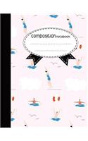 Composition Notebook, 8.5 x 11, 110 pages: Art Swimming: (Notebooks)