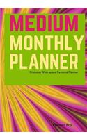 Cristatus Medium Monthly Planner: Wide space Personal Planner/At a glance Medium Planner/Day Planner and Organizer/ Personal Organizer and Planner(Medium Personal Planner/Functional Wide Space Planners)