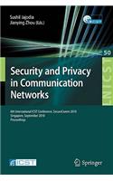 Security and Privacy in Communication Networks