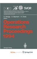Operations Research Proceedings 1994