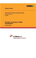 Die Rolle von Beratern in M&A Transaktionen