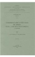 Commentaire d'Iso'dad de Merv sur l'Ancien Testament, I. Genèse