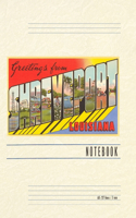 Vintage Lined Notebook Greetings from Shreveport