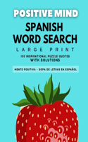 Positive Mind Spanish Word Search - Mente Positiva Sopa de Letras