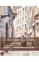 A Wanderer in Paris: Large Print
