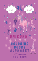 Unicorn Coloring Books Alphabet: A wonderful unicorn activity book for kids Ages 4-8 coloring, A perfect Alphabet books, an amazing coloring book for girls and boys, 34 pages, 8.5*1