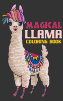 Magical Llama Coloring Book