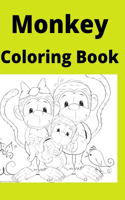 Monkey Coloring Book: Kids for Ages 4-8