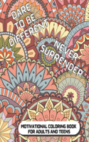 Motivational Coloring Book for Adults and Teens